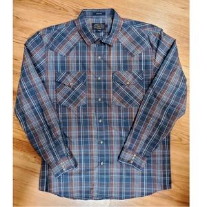 NWT Pendleton Frontier Shirt pearl snap western long-sleeve plaid
